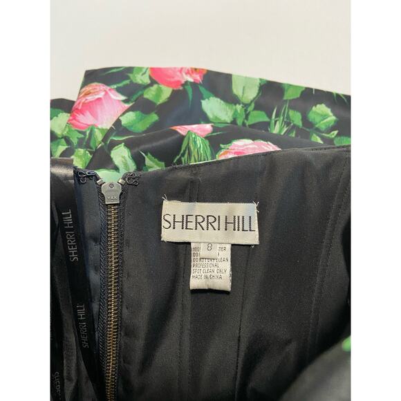 Sherri Hill strapless floral party dress - Picture 5 of 9